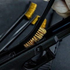 PINGMIC 12 Pack Double-Ended Gun Cleaning Brushes, Brass & Nylon, All Purpose
