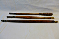 Antique Wood-Brass Cleaning Rod Gun Rifle/Shotgun Barrel 3 Piece Wooden NICE