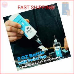 100% Silicone Air Gun Oil 2 oz & 1 oz Needle Oiler Airsoft Oil, Multi-Purpose Ai