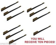 Brass Cleaning Brush Brushes 10 Pieces Gun Rifle Pistol Cleaning DOUBLE ENDED!
