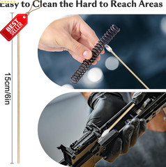 6″ Lint Free Cotton Swabs Gun Cleaning 600 500 400pcs Bamboo Handle – US