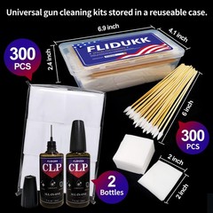 Universal Gun Cleaning Supplies -All in One Gun CLP Oil+ Lint Free Gun Cleani…