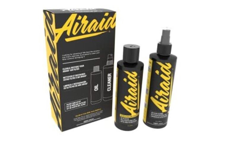 Air Filter Cleaning Kit, 12 oz pump bottle cleaner and 8 oz squeeze bottle of