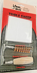 Kleenbore cotton mop, phosphor bronze brush, cotton patches 20 ga. size #TP-243