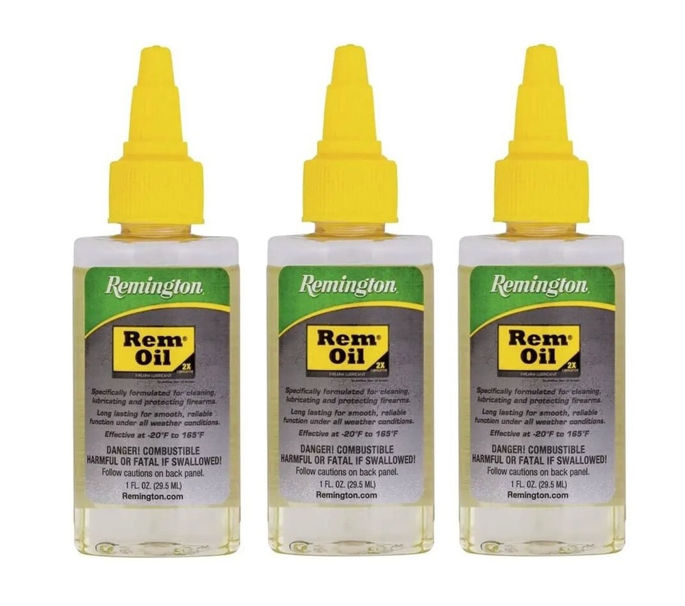 3 Pack Rem Oil Squeeze Bottle 1 oz. each Remington Oil
