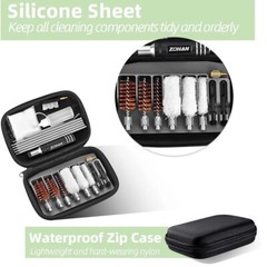 19 Pcs Tactical Shotgun Cleaning Kit and Case for 12,20,410 GA Gauge Hunting Gun