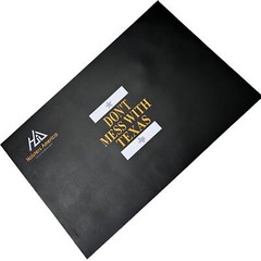 Custom Pistol LEATHER GUN CLEANING MAT Colt, Glock, Texas Star measure 11″ x 17″