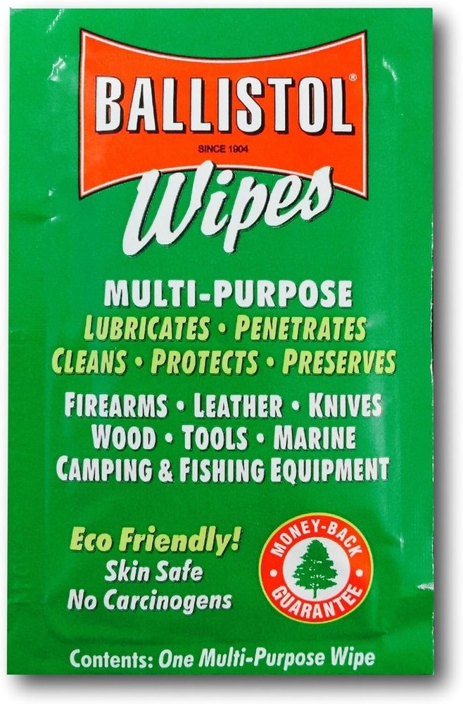 Ballistol 120106 Multi-Purpose Wipes 10 pack Protects & Preserves