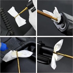 1200-Piece Gun Cleaning Kit: 600 Patches & 600 Pointed Swabs for All Calibers