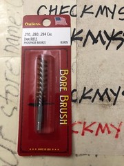 Outers Rifle Phosphor Bronze Bore Brush, .270,.280,.284 Cal/Bronze #83105