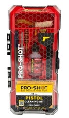 Pro-Shot Products Premium Classic Pistol Gun Cleaning Kit 45 Cal Box – P45KIT