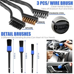 18PCS Car Cleaning Kit, Car Interior Detailing Kit with High Power Blue