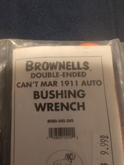 Brownells Double-Ended Can’t Mar 1911 Auto Bushing Wrench