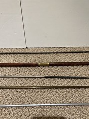 Lot Of 5 Gun Shotgun Wooden Handled Brass Steel Long Cleaning Rods
