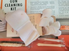 Sears Ted Williams Gun Cleaning Kit In Metal Case All Gauges Rifle Vintage 1960s