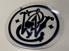 S&W Smith & Wesson Logo Clear and Blue Counter Mat