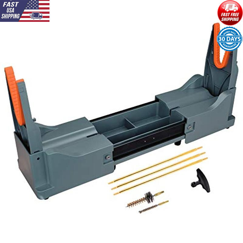 Gun Cleaning Stand Cleaning Kit W/ Expandable Design & Bonus Components Grey New