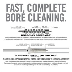 Real Avid Bore-Max Speed Jag & Patches .40 Cal Cleaning Set