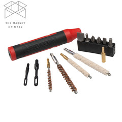 40-Piece Air Gun Cleaning Kit for .177 and .22 Caliber, Steel, Nylon, and Cotton