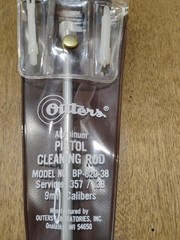 Vintage Outers Aluminum Pistol Cleaning Rod .357 .38 9mm Cal BP620-38