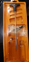 Used weapon cleaning items including a stylish rubber cleaning mat
