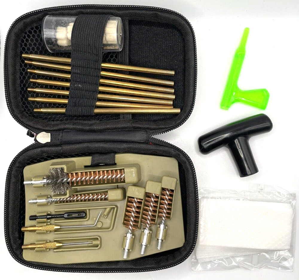 Pig Lube 22-Piece Portable Weapon Cleaning Kit for all Handgun & Rifle Calibers