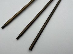 Vintage Gunslick .22 Cal Rifle Cleaning Rod Set Brass Wood Handle Bag USA NJ