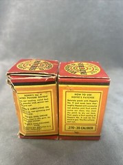 2x Vintage Hoppe’s .270 – .35 Caliber Gun Cleaning Patches No 3 Box FULL