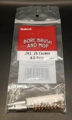 ~Outers~ Bore Brush and Cotton Mop Combo .243 .25 Caliber 6.5mm Rifle ~9 (13694)