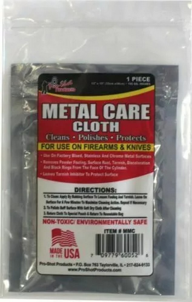 Pro-Shot Products Non-Toxic Cotton Gun Care Metal Cleaning Cloth 9.8″ x 9.8″ MMC