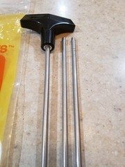 Vintage Hoppes Rifle Cleaning Rod All Calibers No. 3PU Aluminum & 4 Bore Brushes