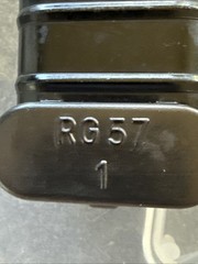 German RIFLE, PISTOL CLEANING KIT IN CANISTER RG57 TGL 108-54004