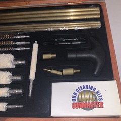 Gunmaster Universal Gun Cleaning Kit in Wood Case Never Used Bore Cleaning Brush