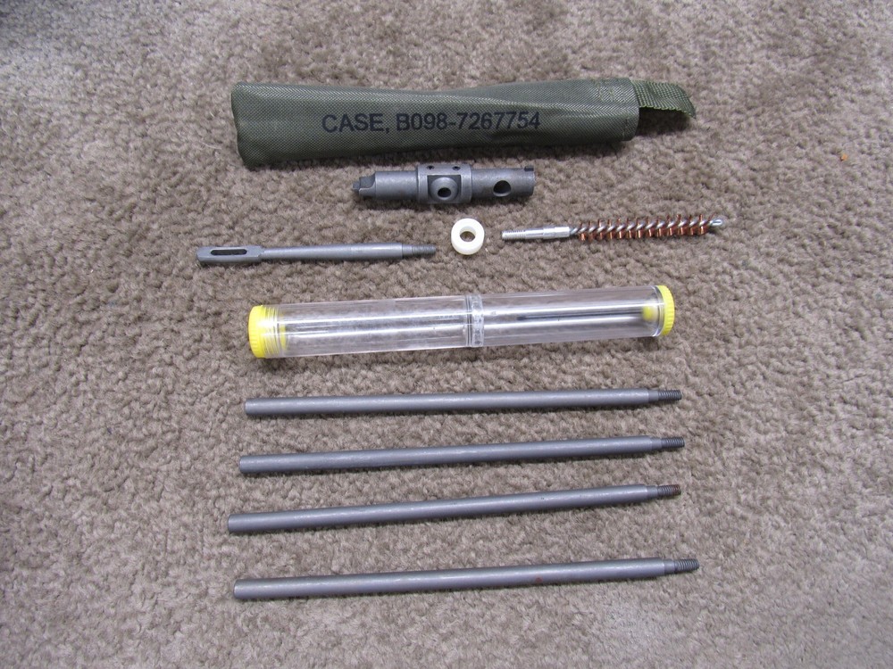 M1 Garand Buttstock Cleaning Kit Oiler M10 Combo Tool Rods Tip Brush & Pouch New