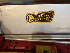 Vintage Outers Gunslick Shotgun Cleaning Kit Metal Box Partial Original USA