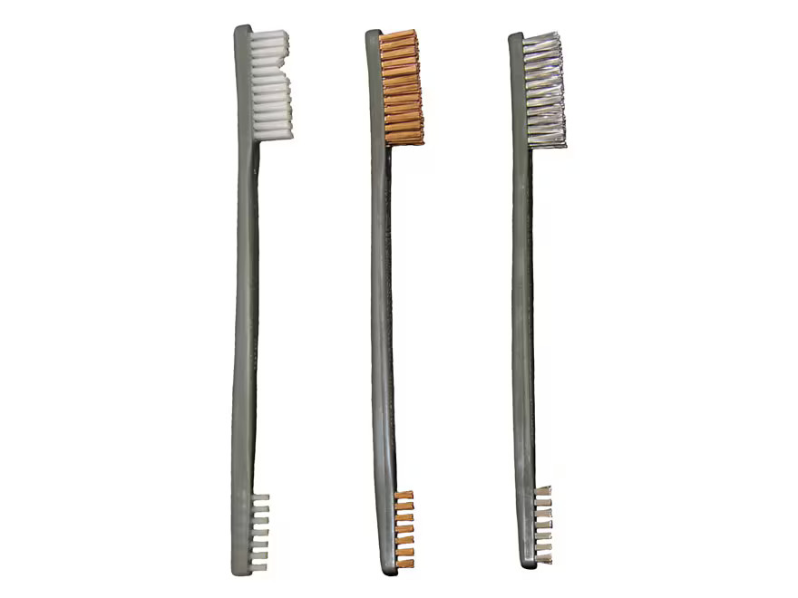 Otis All Purpose Gun Cleaning Brush Double Ended Nylon, Bronze and Stainless