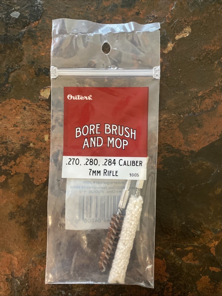 Outers Bore Brush And Mop .270, .280, .284 Caliber 7MM Rifle New In Sealed Pkg