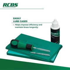 RCBS Case Lube Kit – Pad and Neck Brushes – Green One Size,