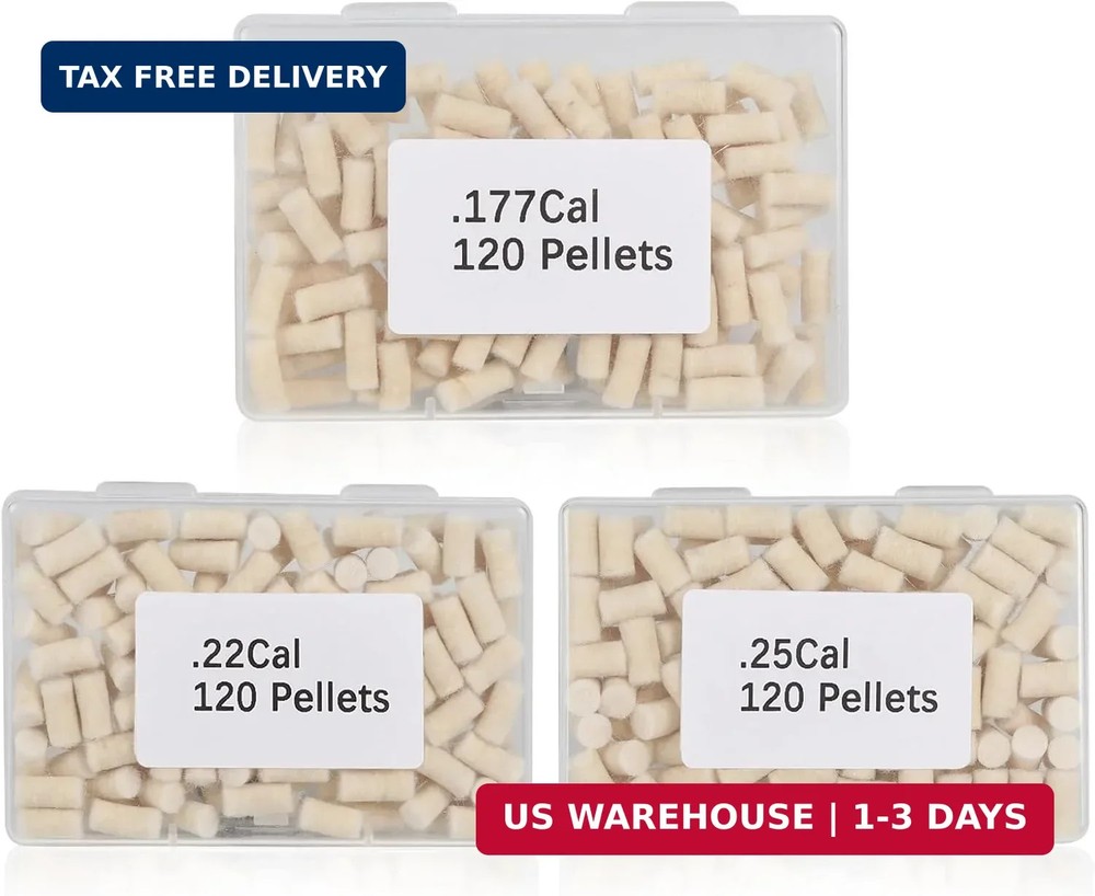 Cleaning Cotton Wool Felt Airgun Cleaning Pellets for Maintenance .22.177.25 Cal