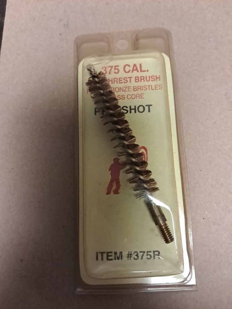 Pro-Shot Benchrest Brush Phos. Bronze Bristles Brass Core .375 Cal