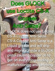 COPPER COLOR Lubricant fits GLOCK factory orange cap applicator