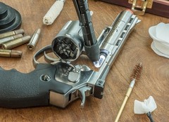 SE Compact Bore Light with Fiber Optic Acrylic Attachment for Firearm Inspection