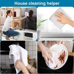 Macarrie 200pk Microfiber Cleaning Cloths Bulk 12×12″ Absorbent Towels