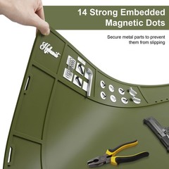 Extra Large Gun Cleaning Mat 48″x16″ – Magnetic, Anti-Slip Rubberized Gunsmith M