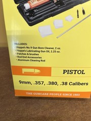 Hoppe’s No. 9 Pistol Cleaning Kit & Storage Box 9mm .357 .380 .38 Calibers PC038