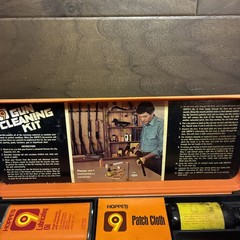Hoppes 9 Gun Cleaning Kit VINTAGE With Storage Box Orange