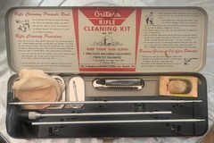 Vintage Outers Gunslick Rifle Cleaning Kit No. 477 22 Cal. In Red Metal Box
