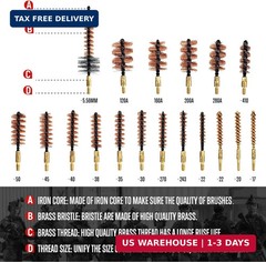 GLORYFIRE Universal Gun Cleaning Kit for Handgun Shotgun & Pistol,Elite Gun Clea