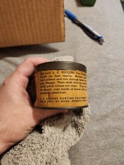 Vintage JC Higgins Gun Cleaning Patches 12-20 Ga Shotgun Tin Sears Roebuck