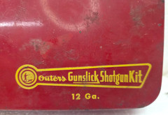 Vintage Outers Gunslick Shotgun Cleaning Kit No 12 Ga Red Tin Case WESTPOINT OEM